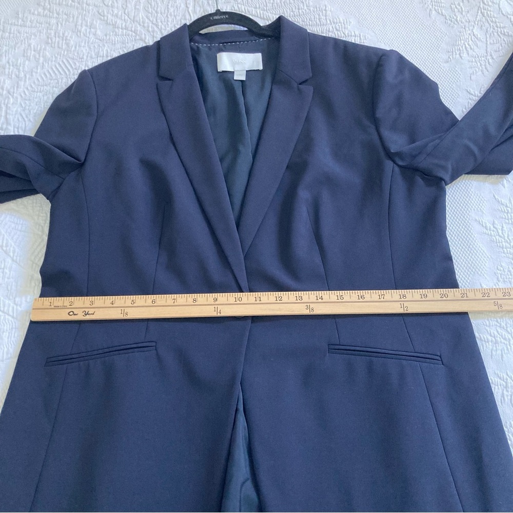 Hugo Boss Womens' Jabina Blazer in Navy Virgin Wool size 14 - Picture 6 of 14